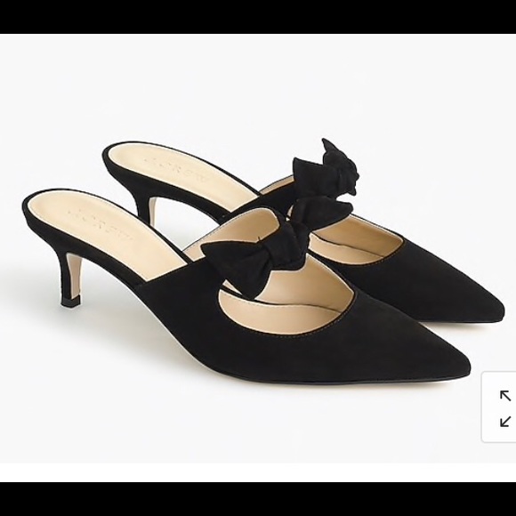 J. Crew Shoes - J Crew Sophia mules (55mm) in black suede 9M